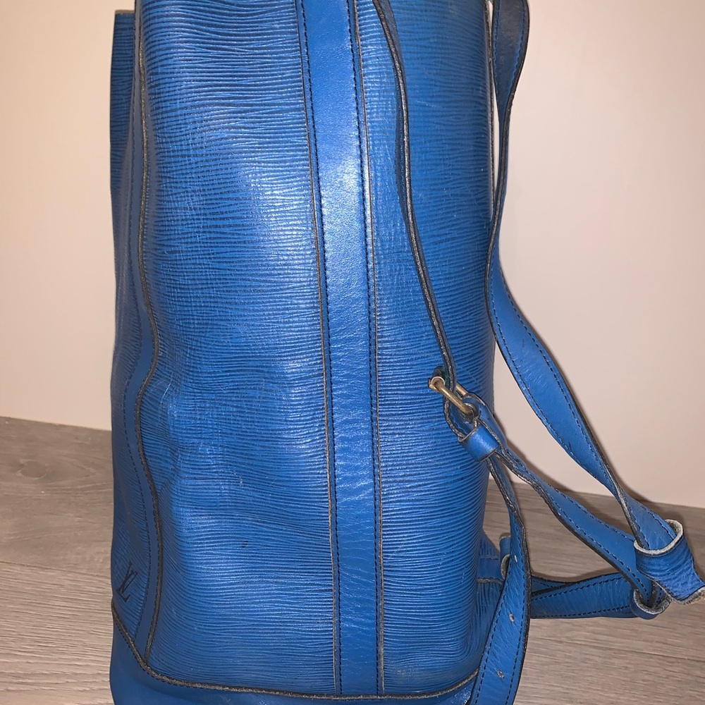Vintage Louis Vuitton Large Blue Bucket Bag